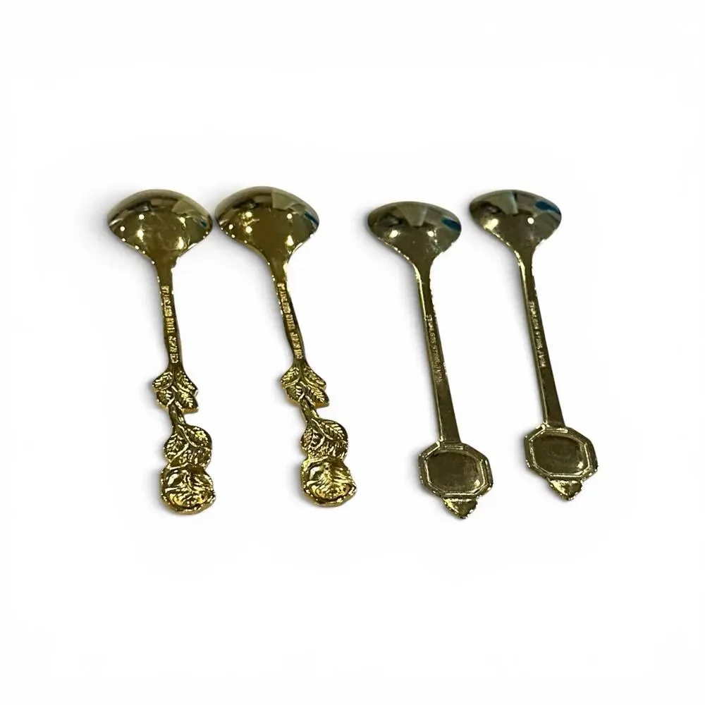 Lot of 4 Demitasse Spoons 4 3/8
